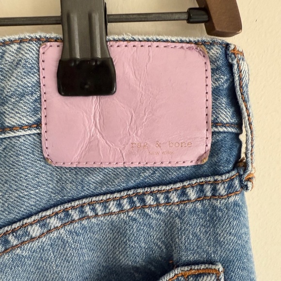 rag & bone Logan Mid Rise Wide Light Weight Zip Fly Women's Jeans SZ 31 - Picture 11 of 16
